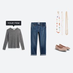 Giovanni Criss-Cross Back Detail Pullover